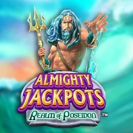Almighty Jackpots – Realm of Poseidon logo by Novomatic at Uspin Casino