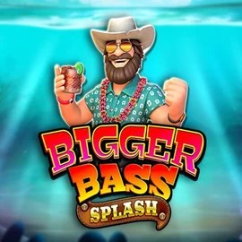 Bigger Bass Splash slot logo by Pragmatic Play at Uspin Casino