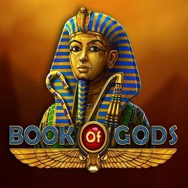 Book of Gods slot logo by BF Games at Uspin Casino