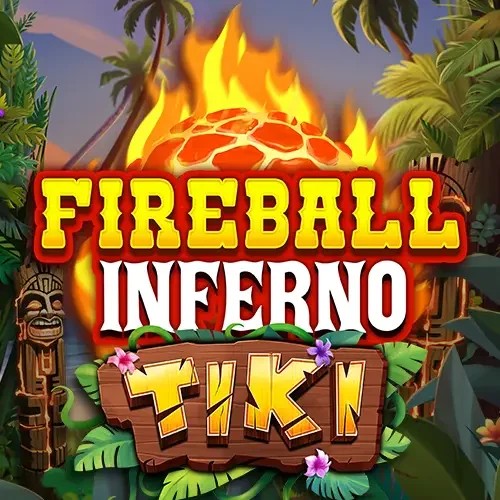 Fireball Inferno Tiki by NetEnt, showcased at u-spins.com – game logo