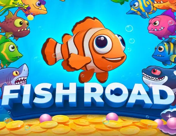 Fish Road casino game by InOut – featured logo at Uspin Casino