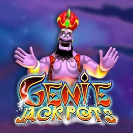 Jackpots logo of Genie Jackpots from Blueprint Gaming at Uspin Casino