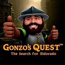 Gonzo's Quest slot logo by NetEnt at Uspin CasinoGonzo's Quest