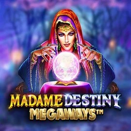 Madame Destiny Megaways slot logo by Pragmatic Play at Uspin Casino