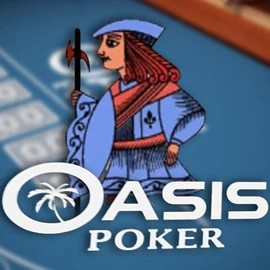 Oasis Poker slot visual from Nucleus Gaming available on u-spins.com