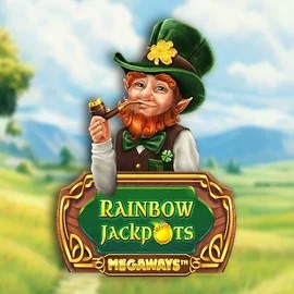 Jackpots logo of Rainbow Jackpots Megaways from Red Tiger Gaming at Uspin Casino