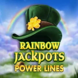 Rainbow Jackpots Power Lines online game logo by Red Tiger Gaming on u-spins.com