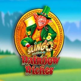 Slingo Rainbow Riches online game logo by Gaming Realms on u-spins.com