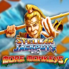 Stellar Jackpots with More Monkeys casino game by Lightning Box Game – featured logo at Uspin Casino