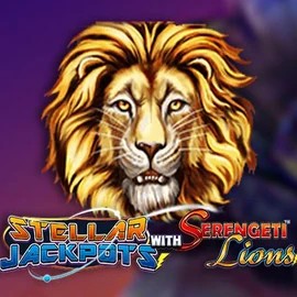 Stellar Jackpots with Serengeti Lions logo by Lightning Box Game Uspin Casino