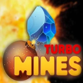 Turbo Mines game by Turbo Games – logo hosted on Uspin Casino